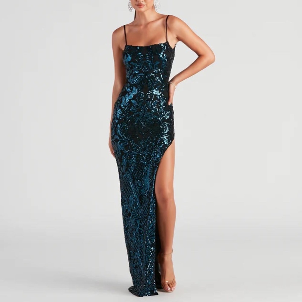New Jenelle Formal Sequin Open Back Dress from Windsor
